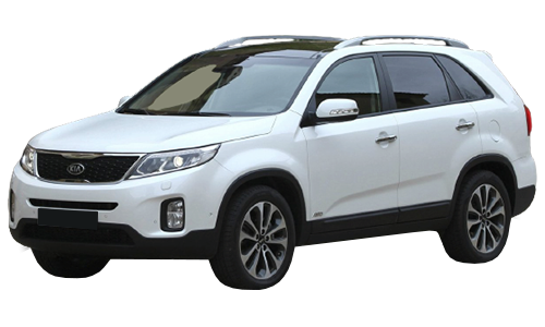 2D коврики EVA в салон и багажник на Kia Sorento II рестайлинг 7 мест (2012-2021)